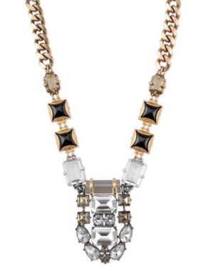 Stella and Dot PHOENIX Mixed Gemstone Mixed Chain Adjustable Statement Necklace